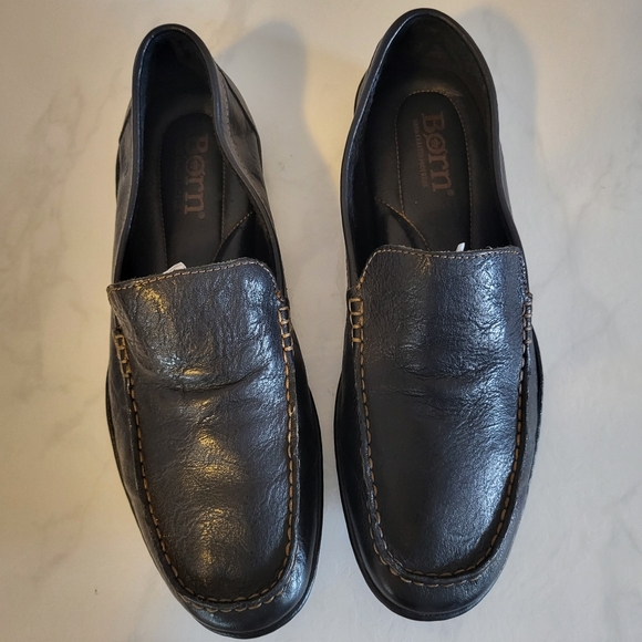 BORN Men's Loafer Driving Leather Shoes, Size 12M, Black, Slip on, Classic Style - Picture 16 of 16